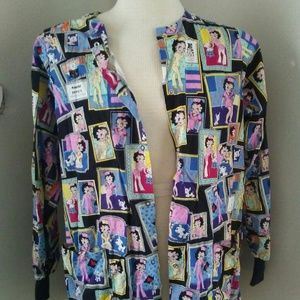 Betty Boop scrub jacket
